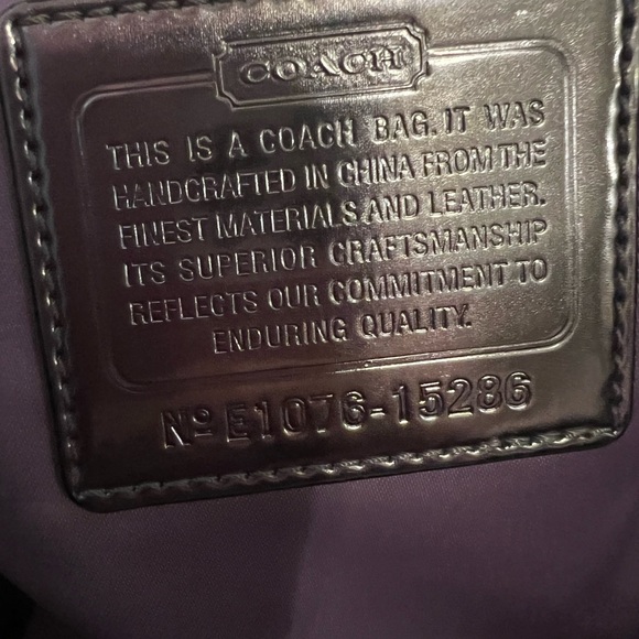 Coach Metallic Tote. Excellent Condition - Picture 2 of 3